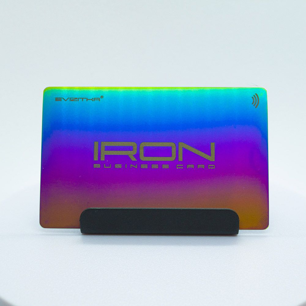 купити Металева NFC візитка хамелеон